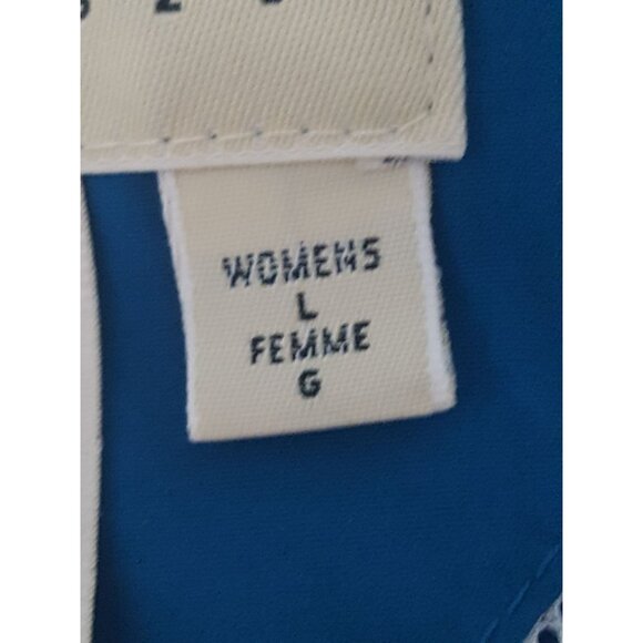 Eddie Bauer Womens Softshell Vented Jacket L Blue Light Weight Pockets Nylon USA - Picture 6 of 10